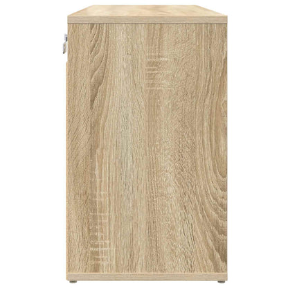 Shoe Cabinet 77.5 x 30 x 51 cm Engineered Wood Sonoma Oak