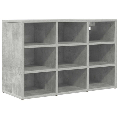 Shoe Cabinet Concrete grey 77.5 x 30 x 51 cm Engineered Wood