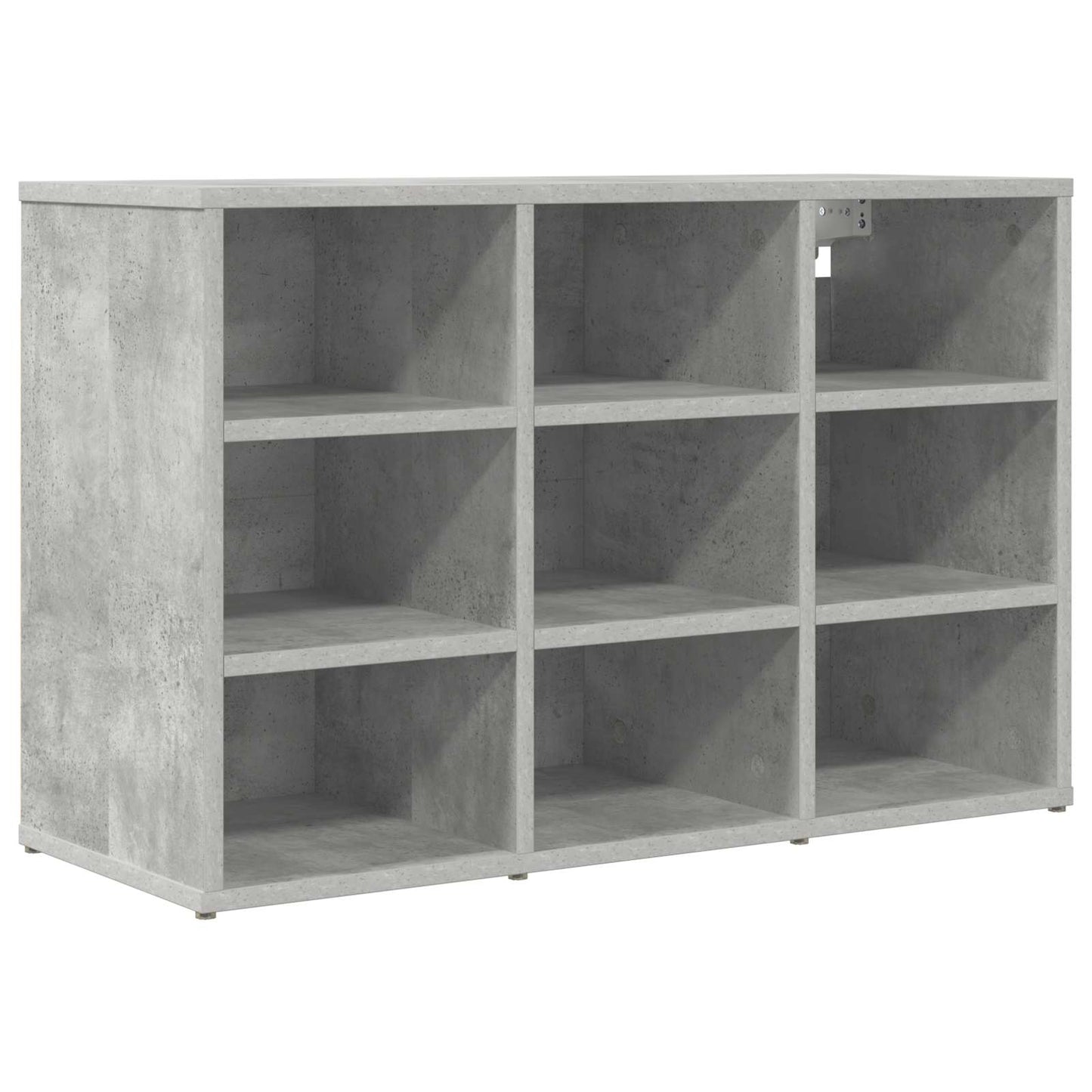 Shoe Cabinet 77.5 x 30 x 51 cm Engineered Wood Concrete grey