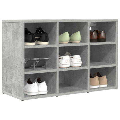 Shoe Cabinet Concrete grey 77.5 x 30 x 51 cm Engineered Wood