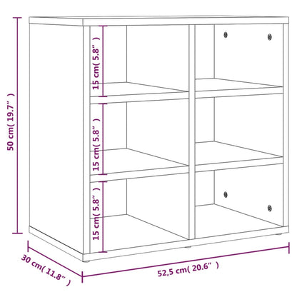 Shoe Cabinet White 52.5x30x50 cm