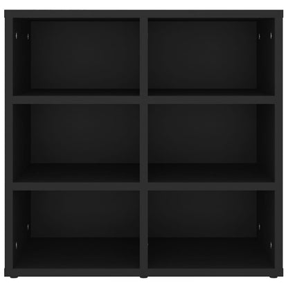 Shoe Cabinet Black 52.5x30x50 cm