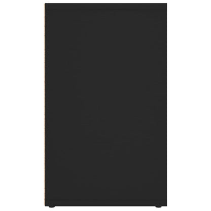 Shoe Cabinet Black 52.5x30x50 cm