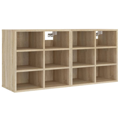 Shoe Cabinets 2 pcs Sonoma Oak 52,5x30x50 cm