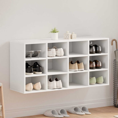 Shoe Cabinet 103 x 30 x 51 cm Engineered Wood White