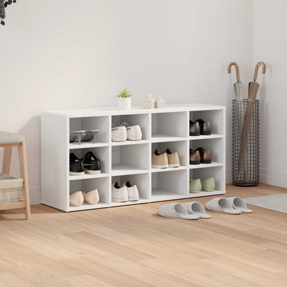 Shoe Cabinet 103 x 30 x 51 cm Engineered Wood White