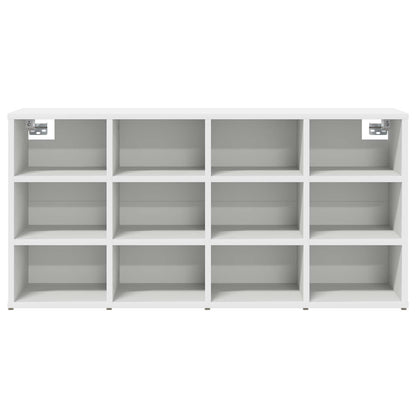 Shoe Cabinet 103 x 30 x 51 cm Engineered Wood White