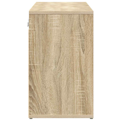 Shoe Cabinet 103 x 30 x 51 cm Engineered Wood Sonoma Oak