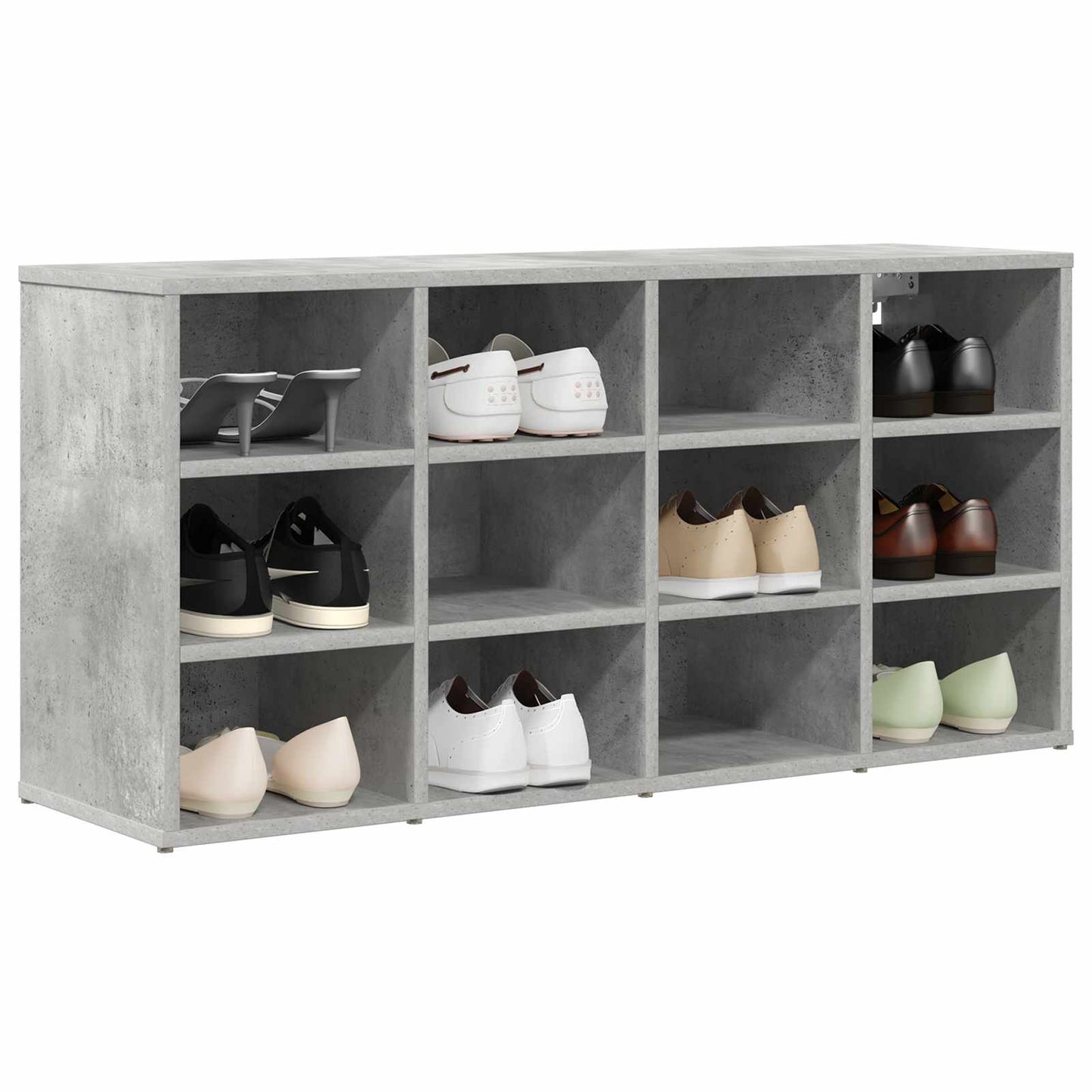 Shoe Cabinet Concrete grey 103 x 30 x 51 cm Engineered Wood