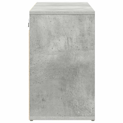 Shoe Cabinet Concrete grey 103 x 30 x 51 cm Engineered Wood