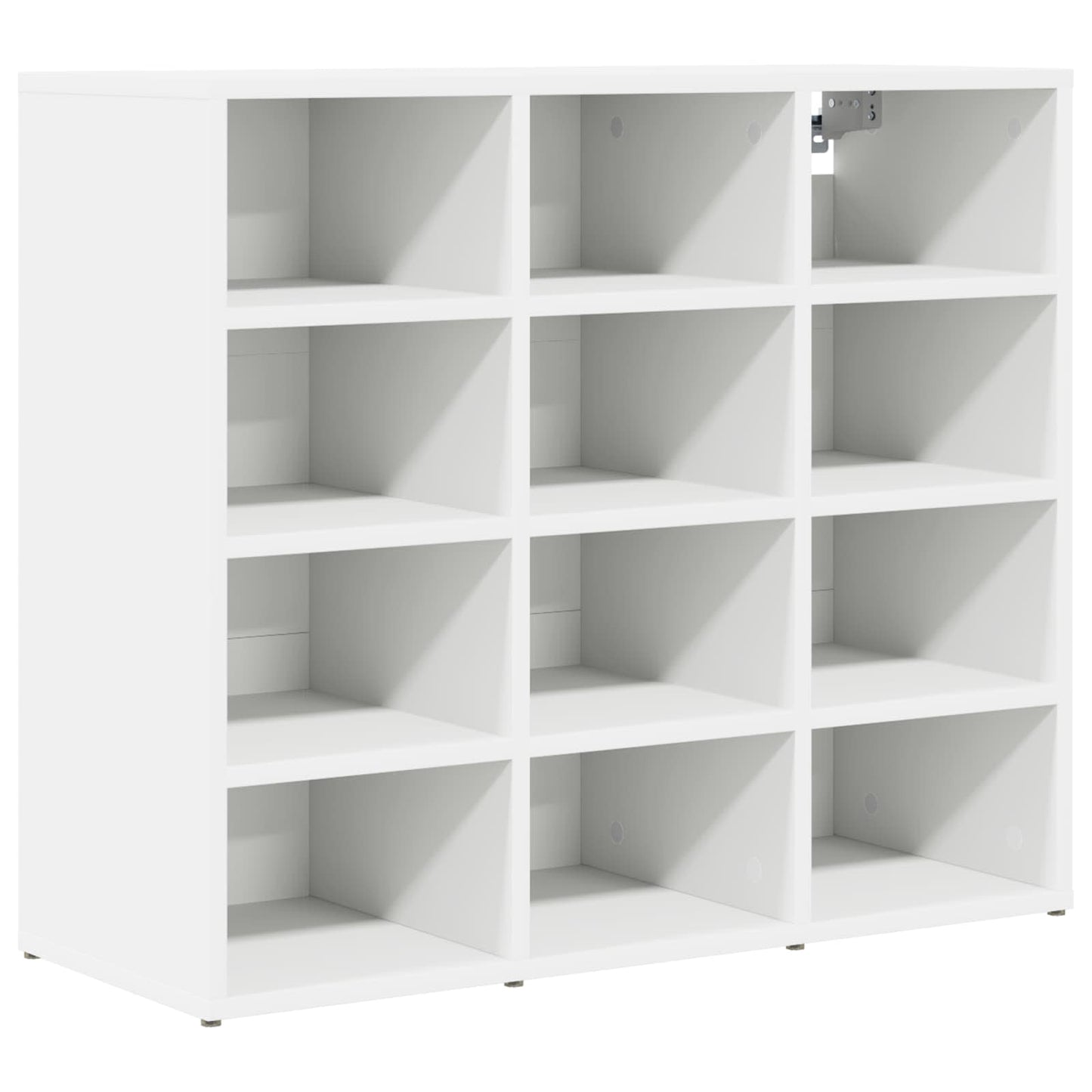 Shoe Cabinet 77.5 x 30 x 67 cm Engineered Wood White