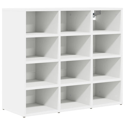 Shoe Cabinet 77.5 x 30 x 67 cm Engineered Wood White