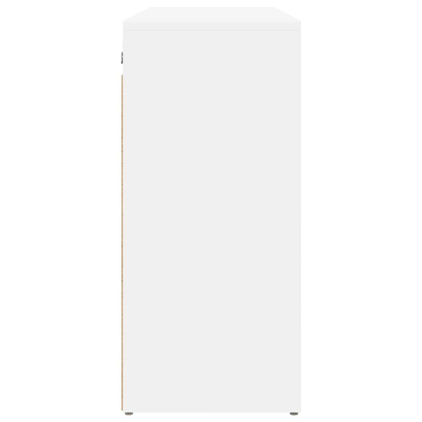 Shoe Cabinet 77.5 x 30 x 67 cm Engineered Wood White