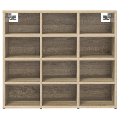 Shoe Cabinet 77.5 x 30 x 67 cm Engineered Wood Sonoma Oak