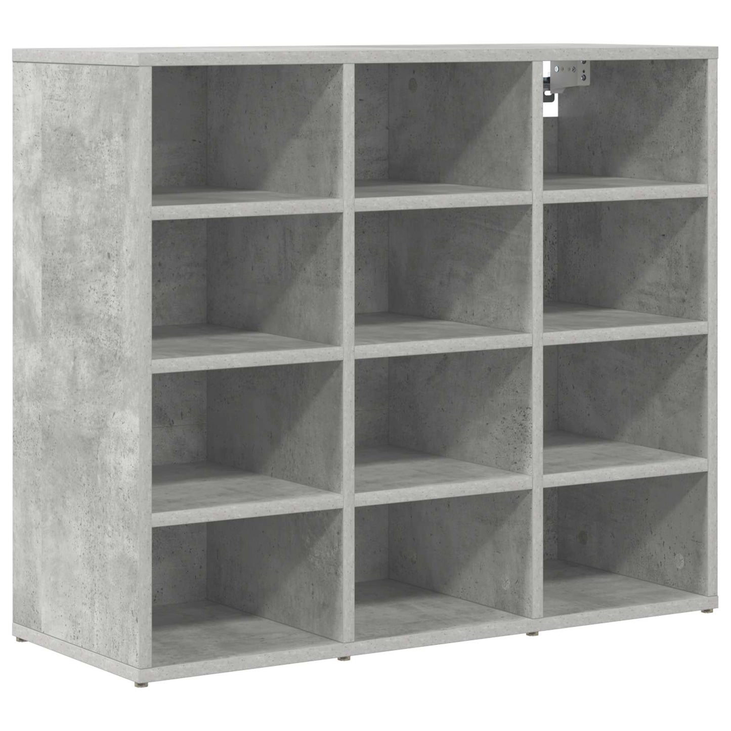 Shoe Cabinet Concrete grey 77.5 x 30 x 67 cm Engineered Wood