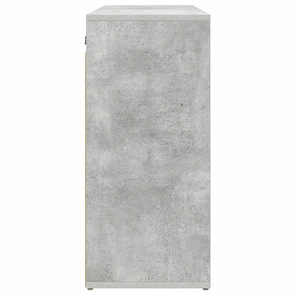Shoe Cabinet Concrete grey 77.5 x 30 x 67 cm Engineered Wood