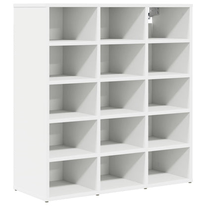 Shoe Cabinet 77.5 x 30 x 83.5 cm Engineered Wood White
