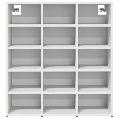Shoe Cabinet 77.5 x 30 x 83.5 cm Engineered Wood White