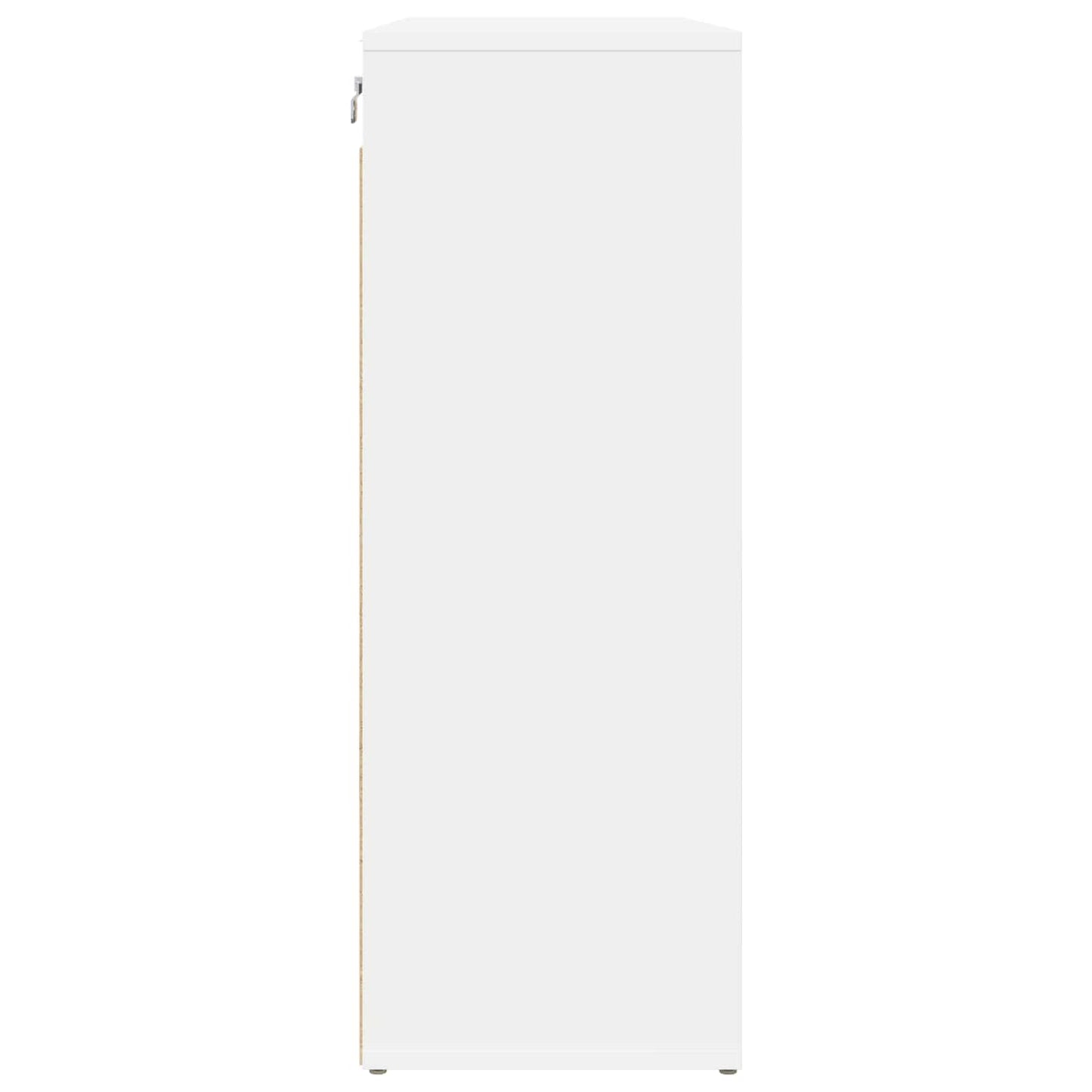 Shoe Cabinet 77.5 x 30 x 83.5 cm Engineered Wood White