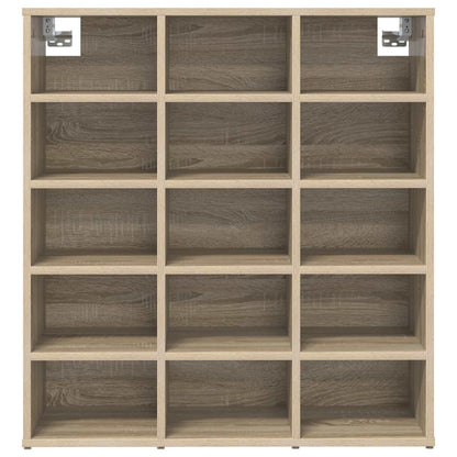 Shoe Cabinet 77.5 x 30 x 83.5 cm Engineered Wood Sonoma Oak
