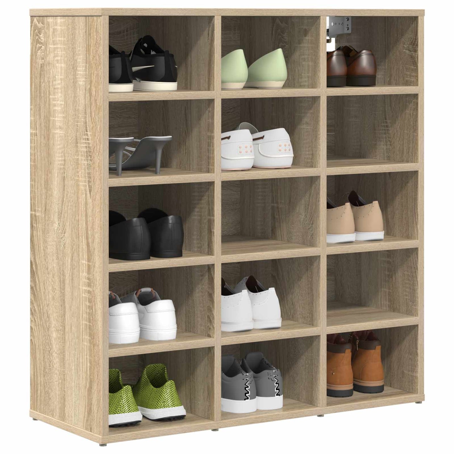 Shoe Cabinet 77.5 x 30 x 83.5 cm Engineered Wood Sonoma Oak