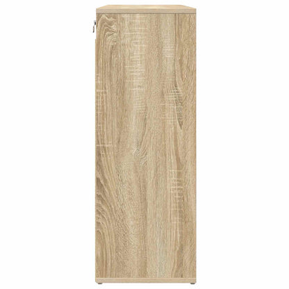 Shoe Cabinet 77.5 x 30 x 83.5 cm Engineered Wood Sonoma Oak