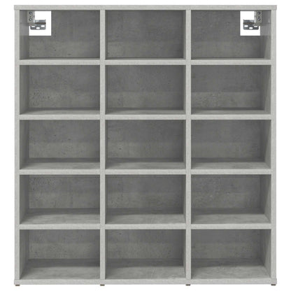Shoe Cabinet Concrete grey 77.5 x 30 x 83.5 cm Engineered Wood