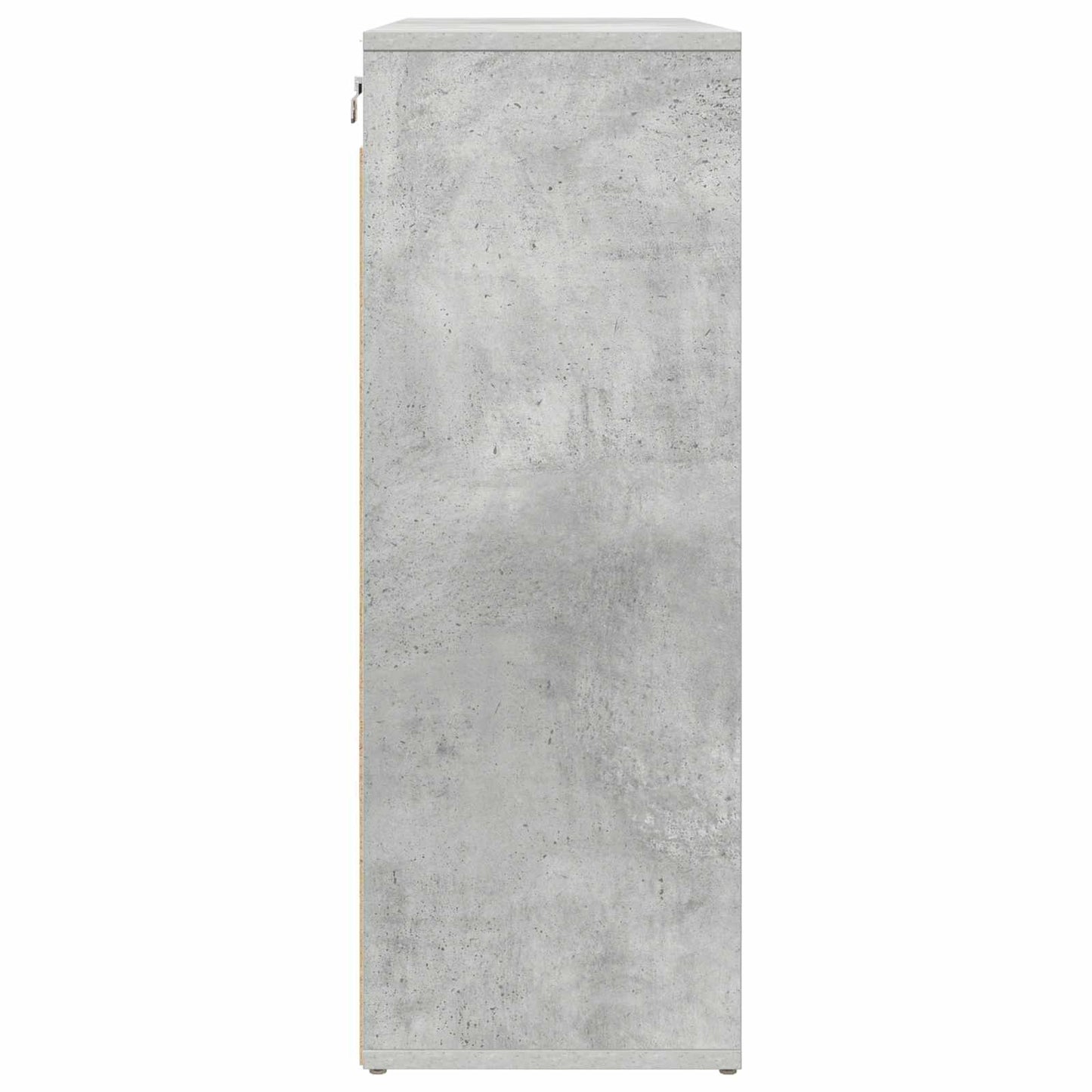 Shoe Cabinet Concrete grey 77.5 x 30 x 83.5 cm Engineered Wood