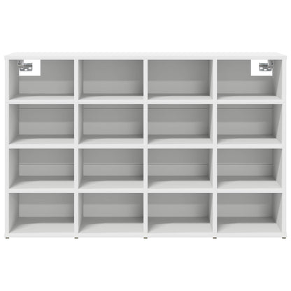 Shoe Cabinet 103 x 30 x 67 cm Engineered Wood White