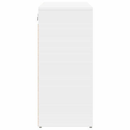 Shoe Cabinet 103 x 30 x 67 cm Engineered Wood White