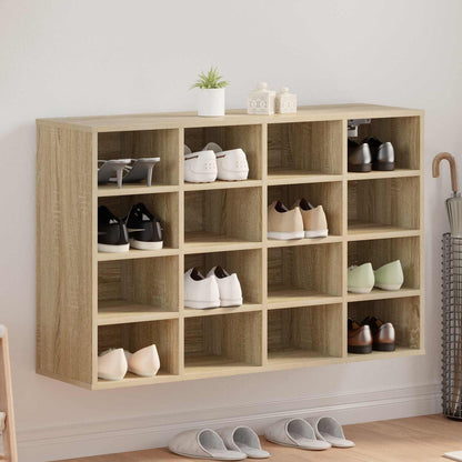 Shoe Cabinet 103 x 30 x 67 cm Engineered Wood Sonoma Oak