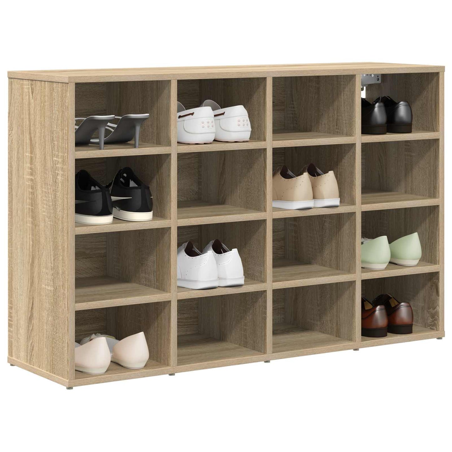 Shoe Cabinet 103 x 30 x 67 cm Engineered Wood Sonoma Oak