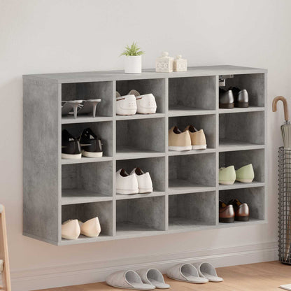 Shoe Cabinet Concrete grey 103 x 30 x 67 cm Engineered Wood