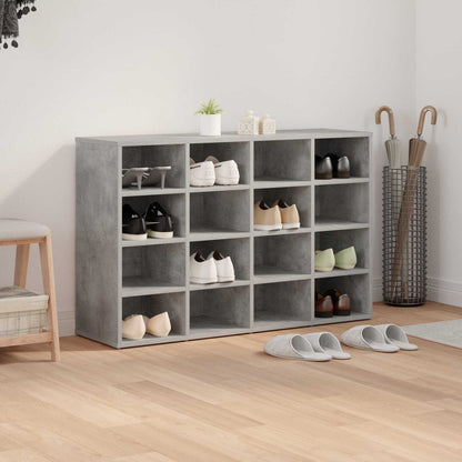 Shoe Cabinet Concrete grey 103 x 30 x 67 cm Engineered Wood