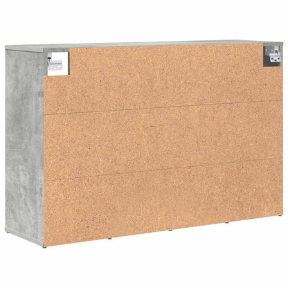 Shoe Cabinet Concrete grey 103 x 30 x 67 cm Engineered Wood