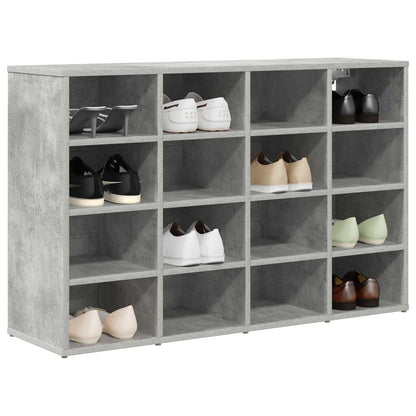 Shoe Cabinet Concrete grey 103 x 30 x 67 cm Engineered Wood
