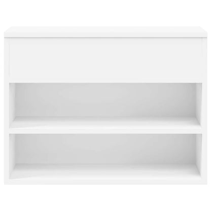 808738 vidaXL Shoe Bench White 60x30x45 cm Engineered Wood