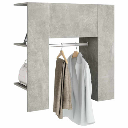 Hallway Cabinet Concrete Grey 97,5x37x99 cm Engineered Wood