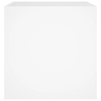 Planter Box White 40x40x40 cm Engineered Wood