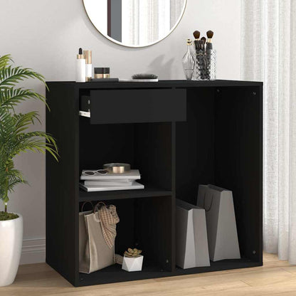 Cosmetic Cabinet Black 80x40x75 cm Engineered Wood