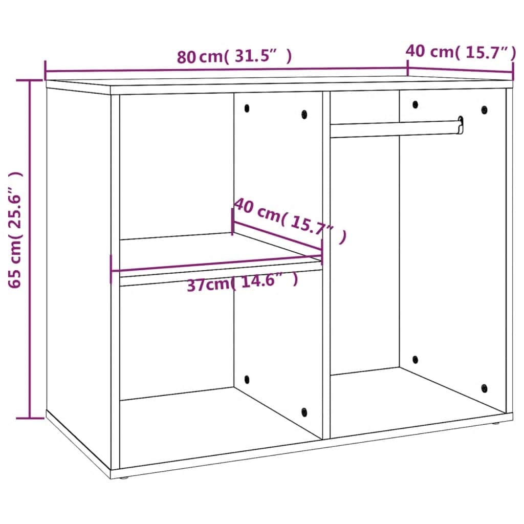Dressing Cabinet | White | Engineered wood | Medium | Cabinet