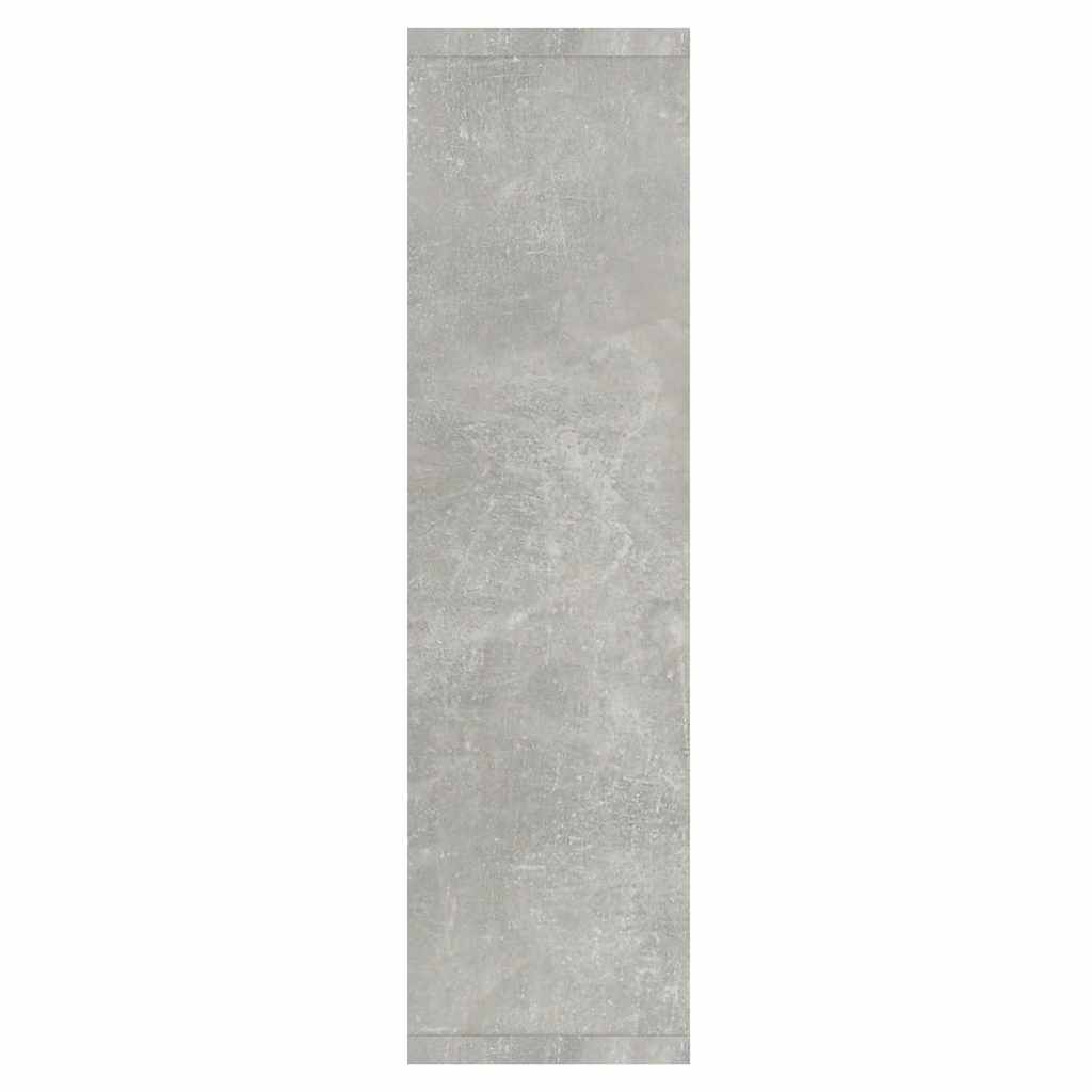 Mirror Cabinet with LED Concrete Grey 76x15x55 cm