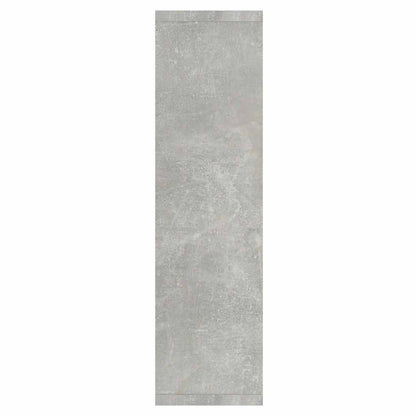 Mirror Cabinet with LED Concrete Grey 76x15x55 cm