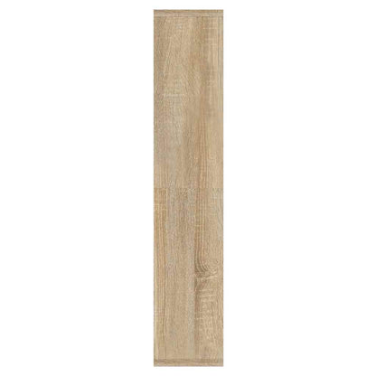 Mirror Cabinet with LED Sonoma Oak 91x15x76.5 cm