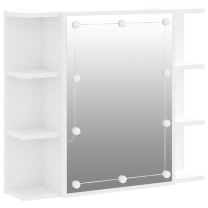 Mirror Cabinet with LED White 70x16,5x60 cm