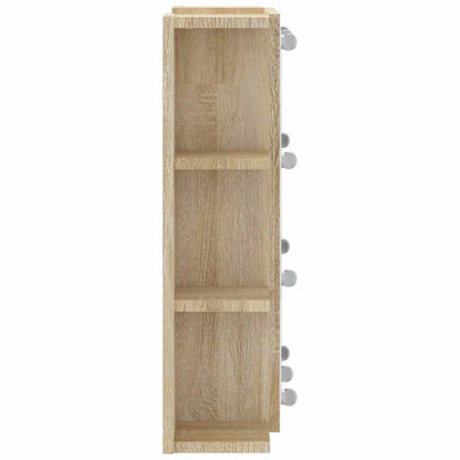Mirror Cabinet with LED Sonoma Oak 70x16,5x60 cm