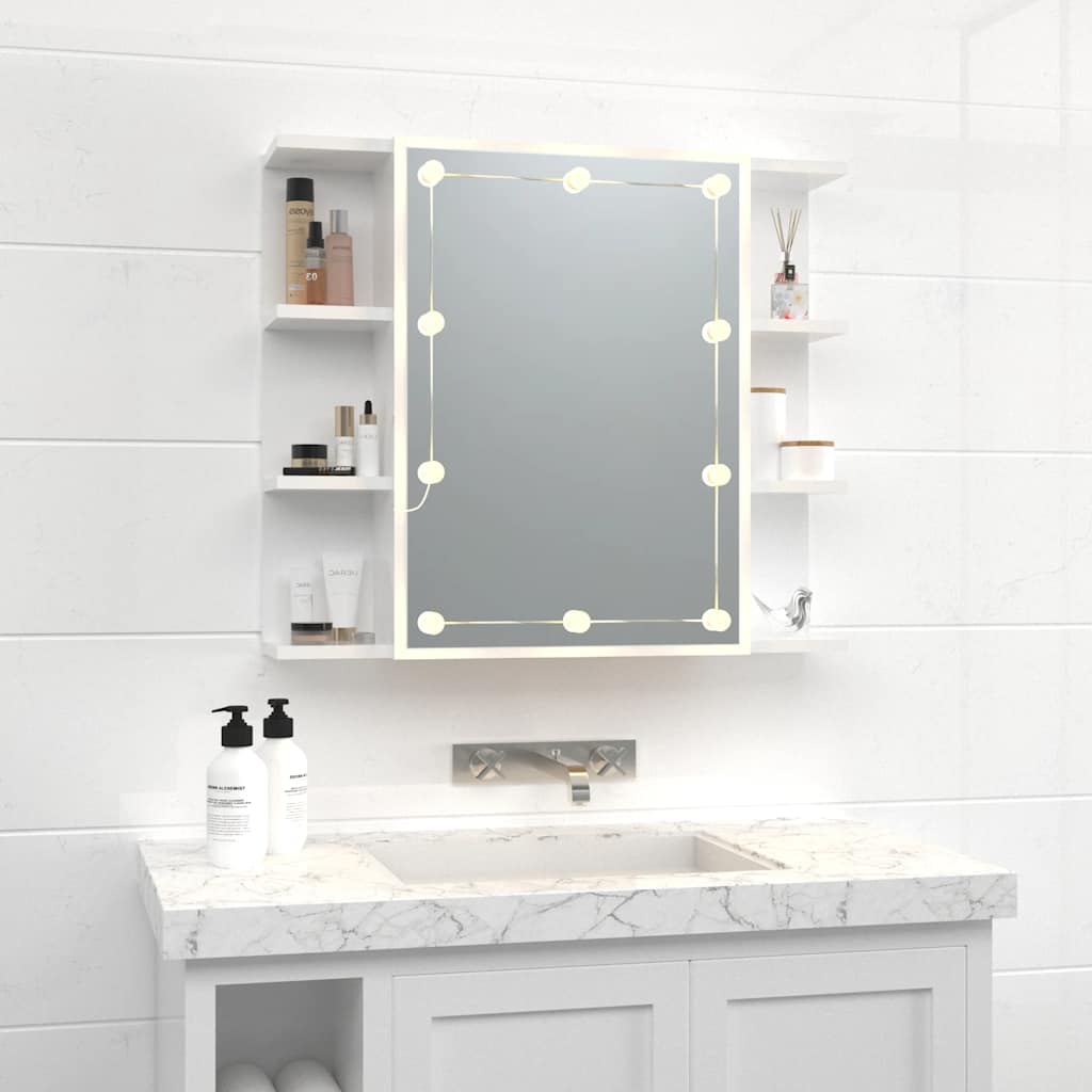 Mirror Cabinet | High gloss white | Engineered wood, acrylic | Medium
