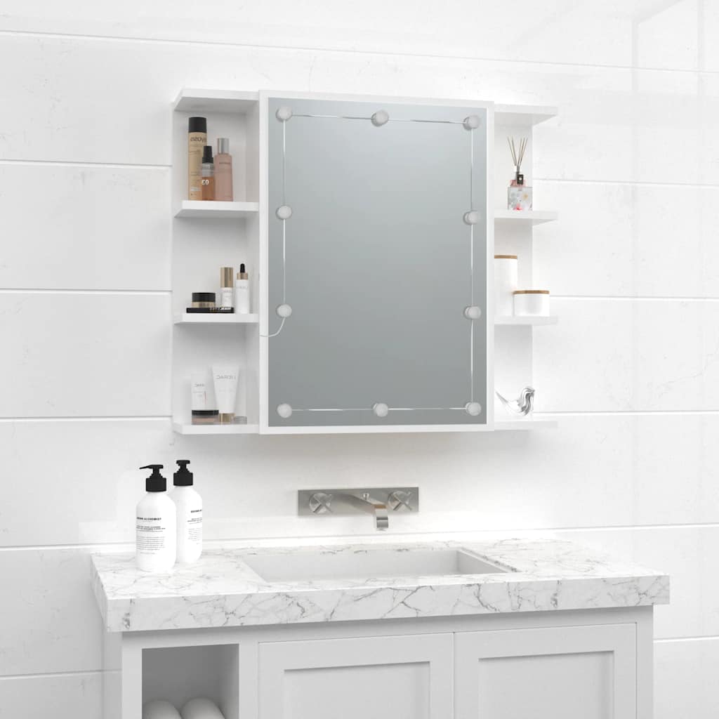 Mirror Cabinet | High gloss white | Engineered wood, acrylic | Medium