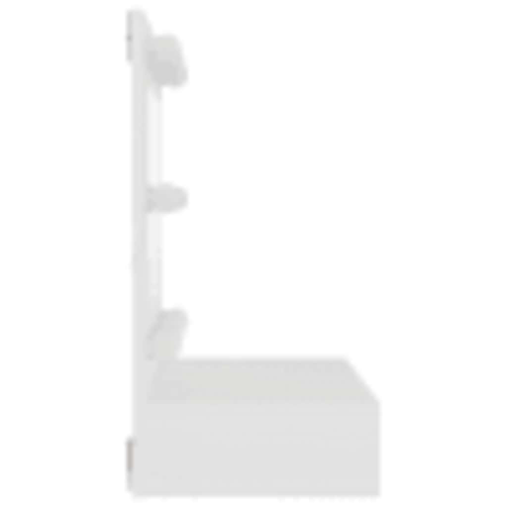 Mirror Cabinet with LED White 60x31.5x62 cm