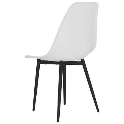 Dining Chairs 4 pcs White PP